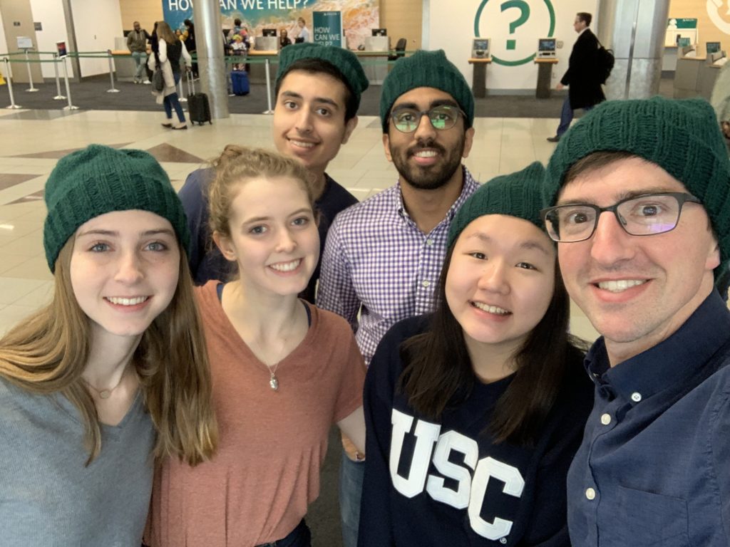 Josh May (philosophy) with UAB Ethics Bowl team in 2019